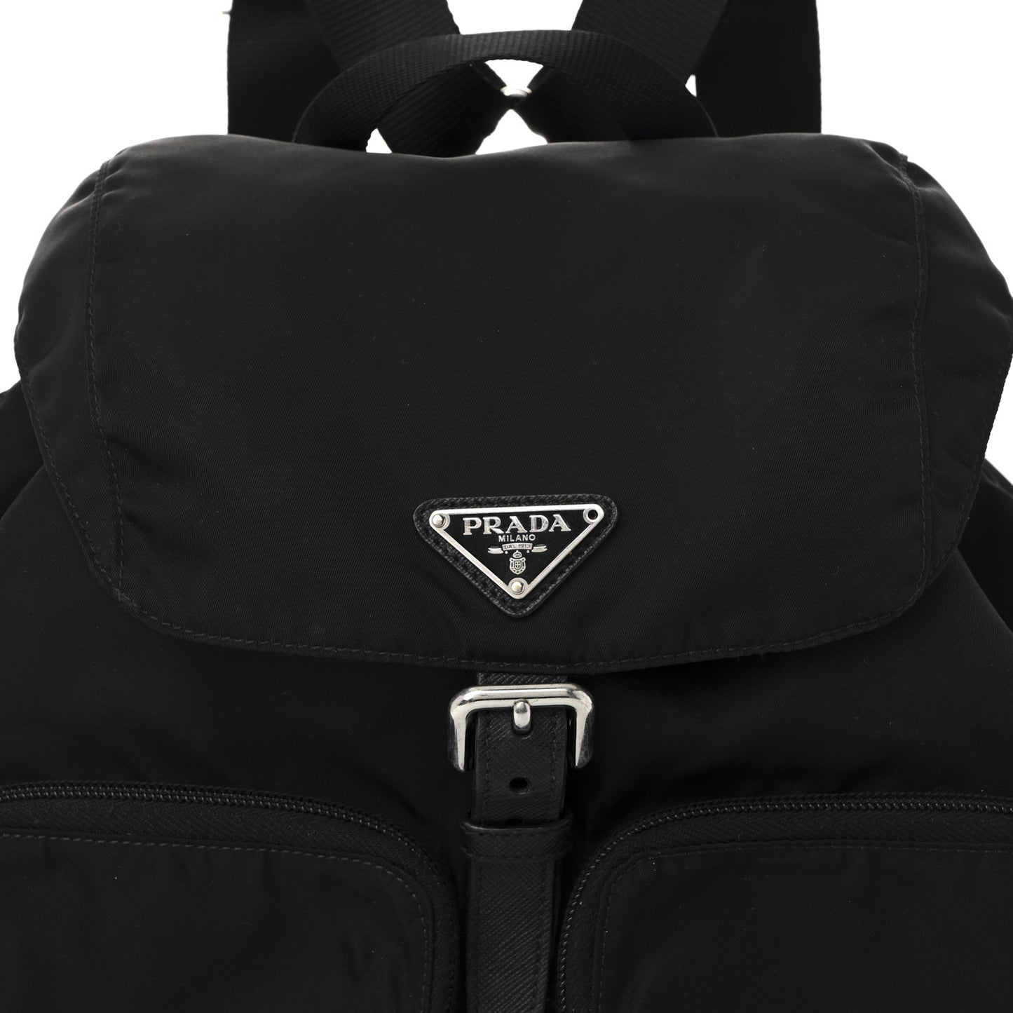 Nylon Vela Large Backpack Black