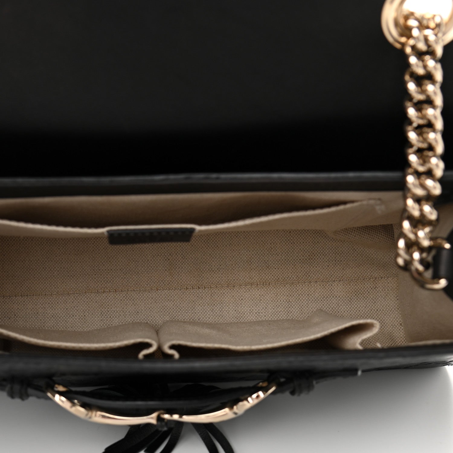Gucci Microguccissima Medium Emily Chain Shoulder Bag Black 4 of 10