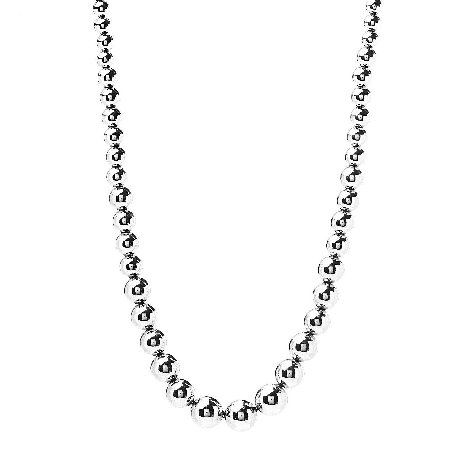 Tiffany Sterling Silver HardWear Graduated Ball Necklace 1 of 7