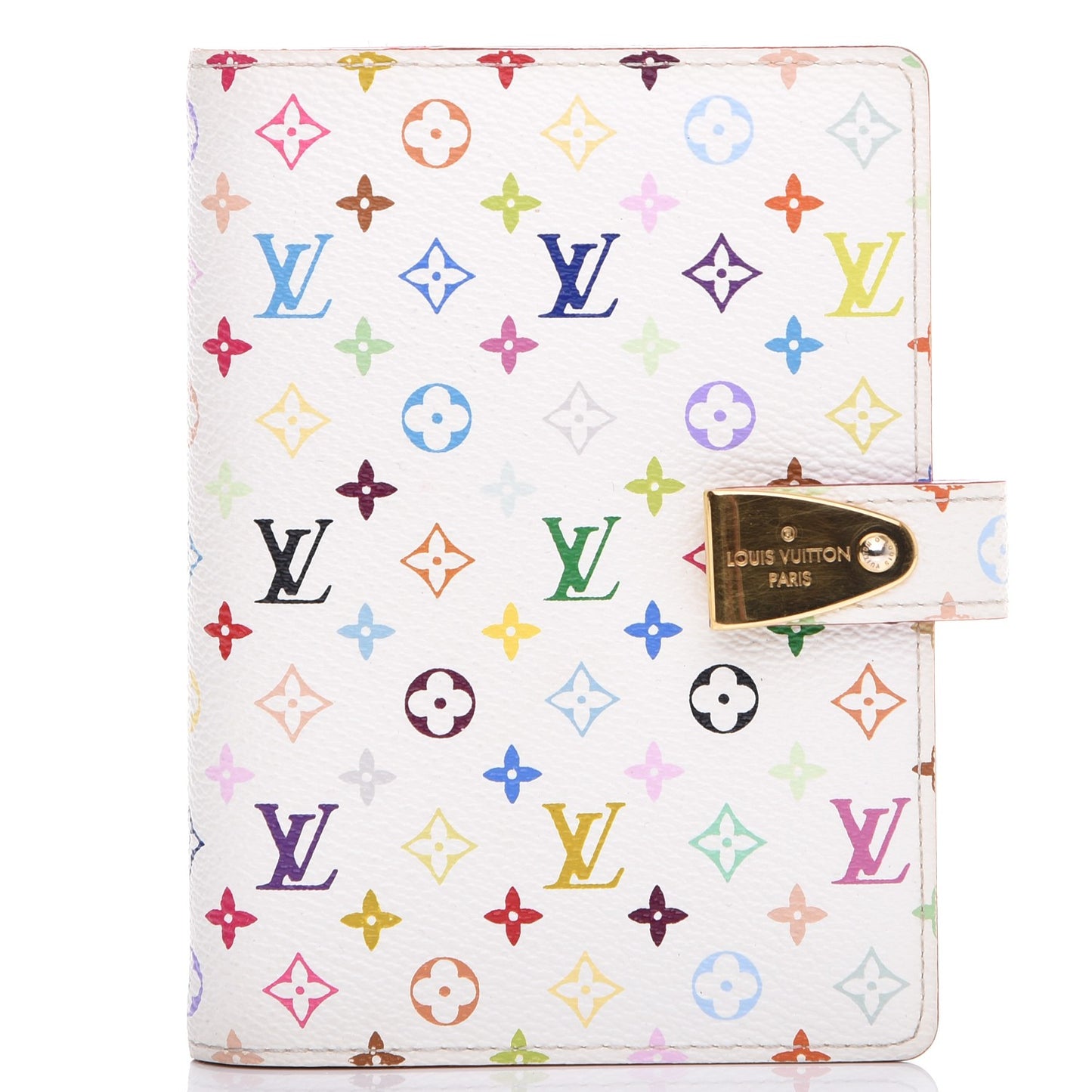 Monogram Multicolor Partenaire Agenda Cover PM White Litchi