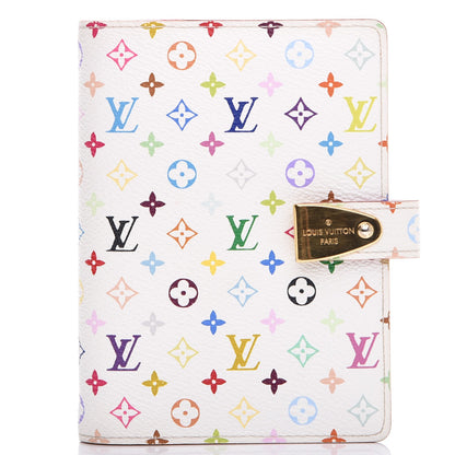 Louis Vuitton Monogram Multicolor Partenaire Agenda Cover PM White Litchi 1 of 8