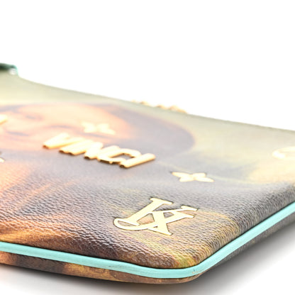 Louis Vuitton Masters Da Vinci Pochette Clutch Vert D’eau 8 of 11