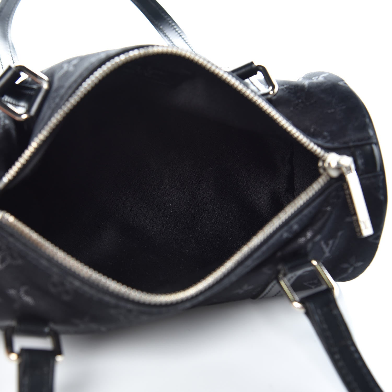 Louis Vuitton Satin Monogram Mini Papillon Black 5 of 6