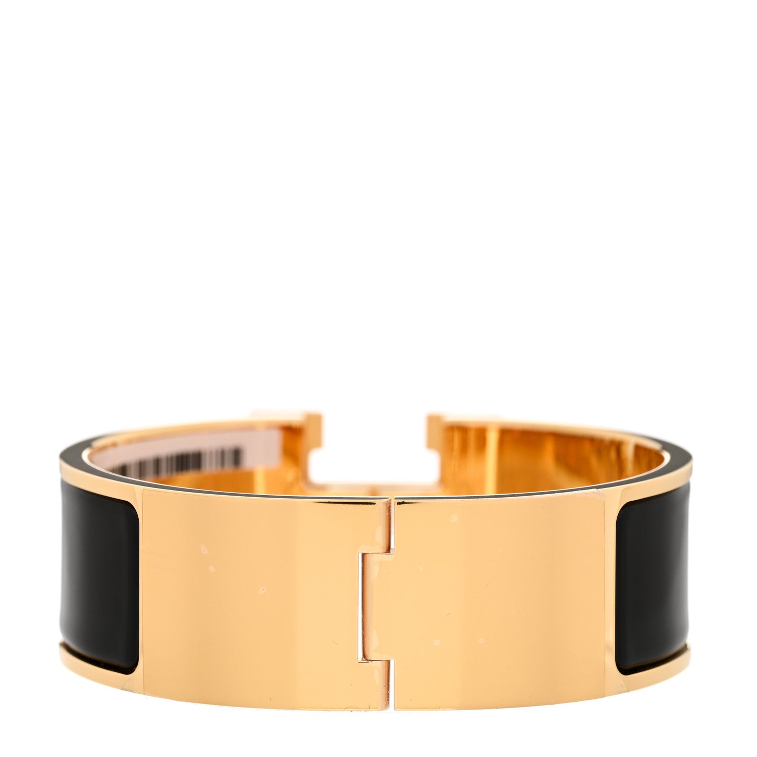 Hermes Enamel Wide Clic Clac H Bracelet PM Black 3 of 5