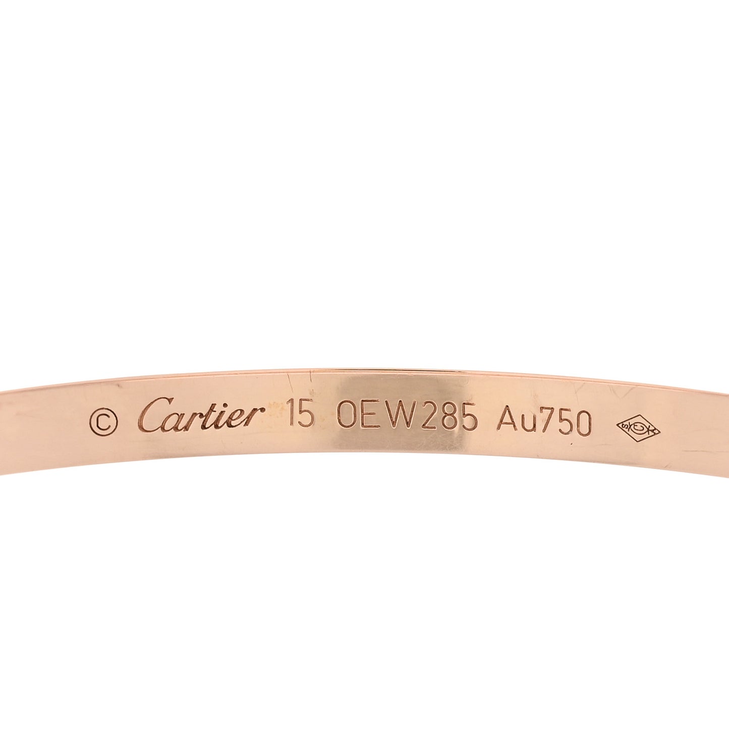 18K Pink Gold Small LOVE Bracelet 15
