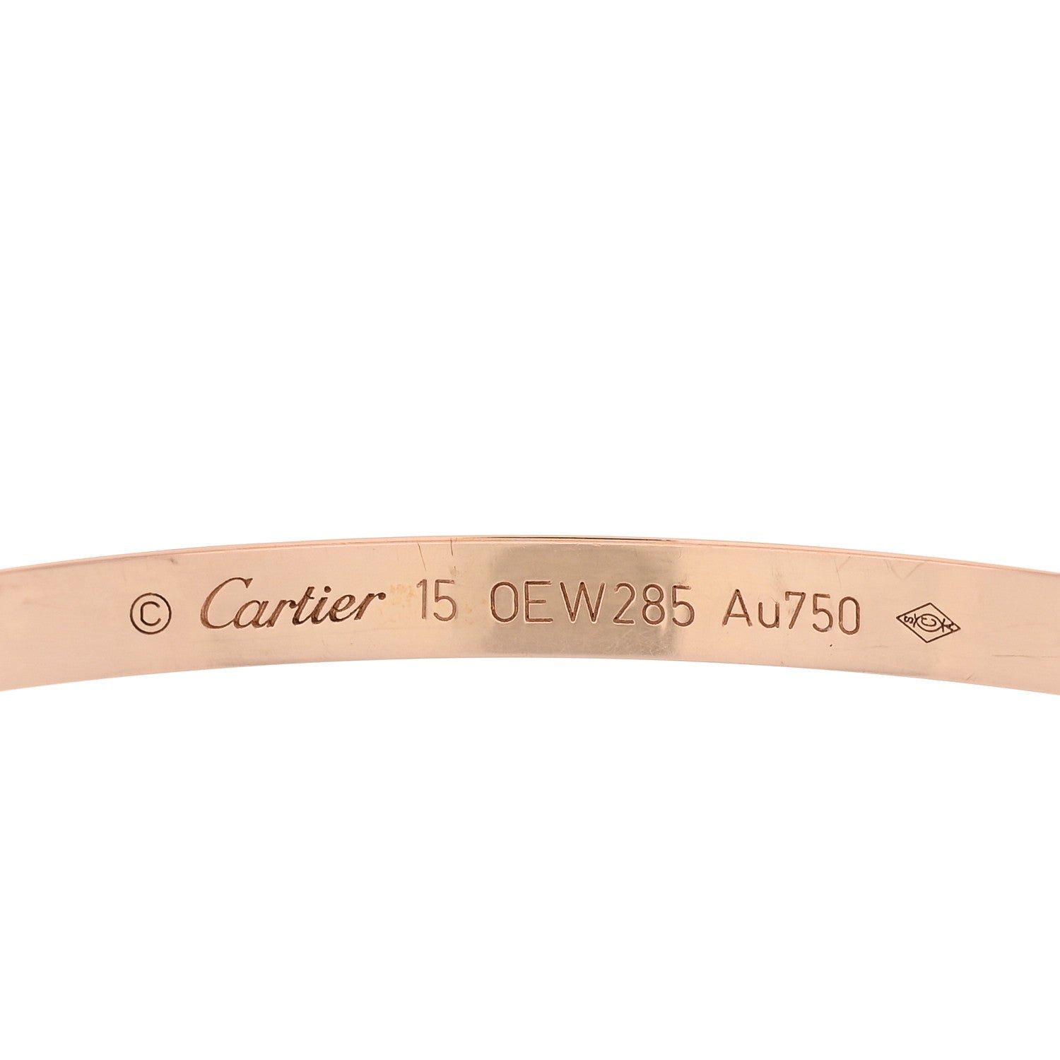 Cartier 18K Pink Gold Small LOVE Bracelet 15 3 of 4