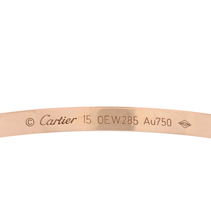 Cartier 18K Pink Gold Small LOVE Bracelet 15 3 of 4