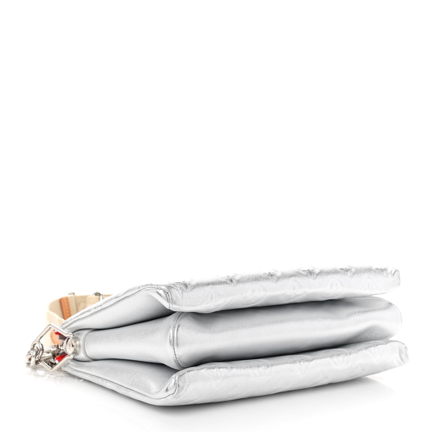 Louis Vuitton Metallic Lambskin Embossed Monogram Coussin PM Silver 4 of 7