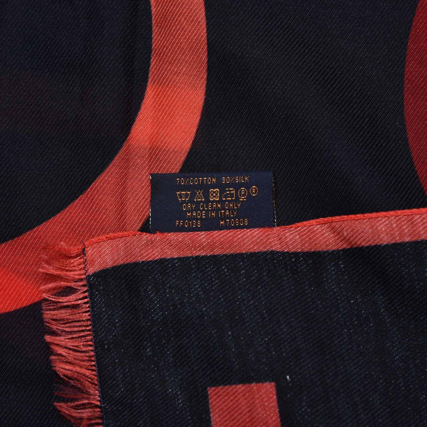 Louis Vuitton Cotton Silk LV Neon Stole Shawl Blue Infini 6 of 8