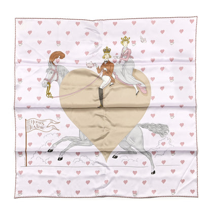 Hermes Silk Hermes Tea Time Scarf 70 Rose Pale Beige 1 of 5