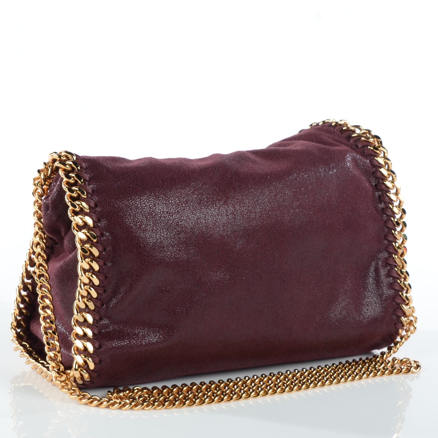 Shaggy Deer Mini Falabella Tote Plum