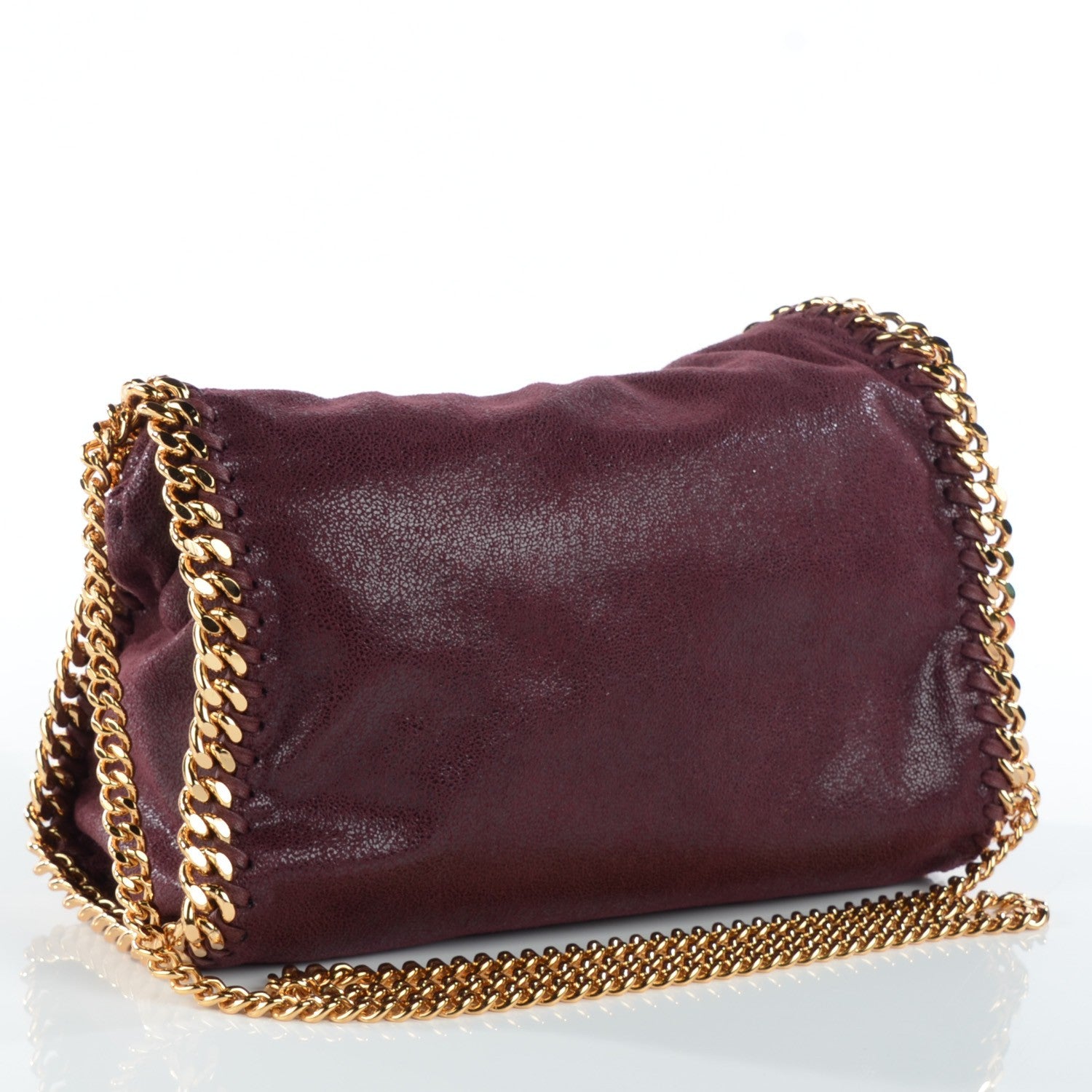 Stella McCartney Shaggy Deer Mini Falabella Tote Plum 3 of 9