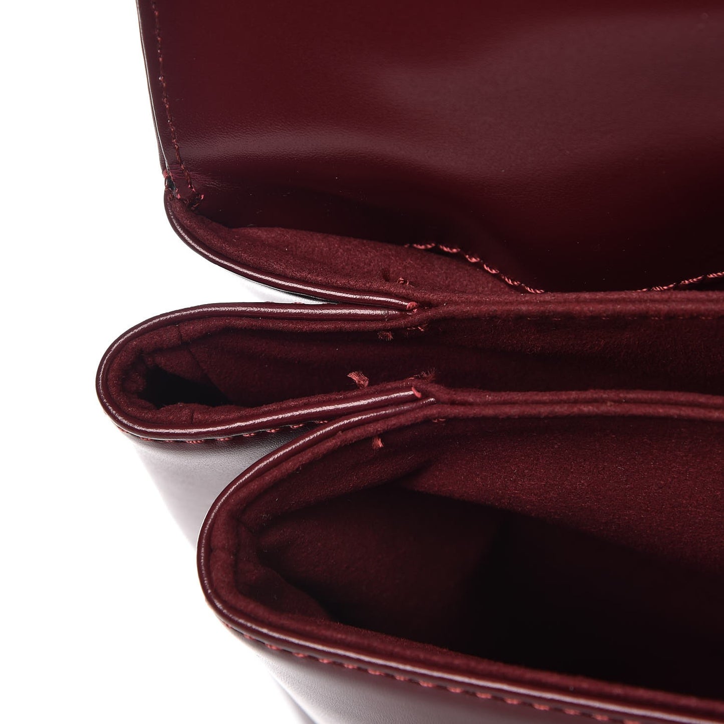 Calfskin St. Marc Shoulder Bag Burgundy