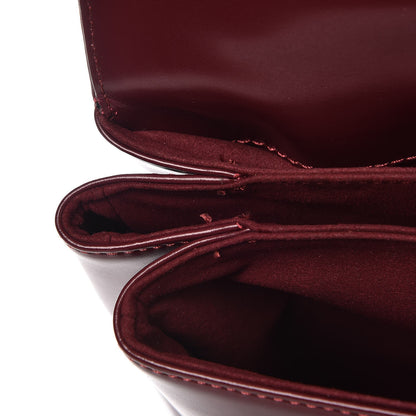 Marc Jacobs Calfskin St. Marc Shoulder Bag Burgundy 7 of 9