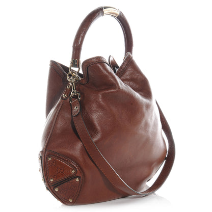 Gucci Leather Large Indy Top Handle Hobo Brown 3 of 9