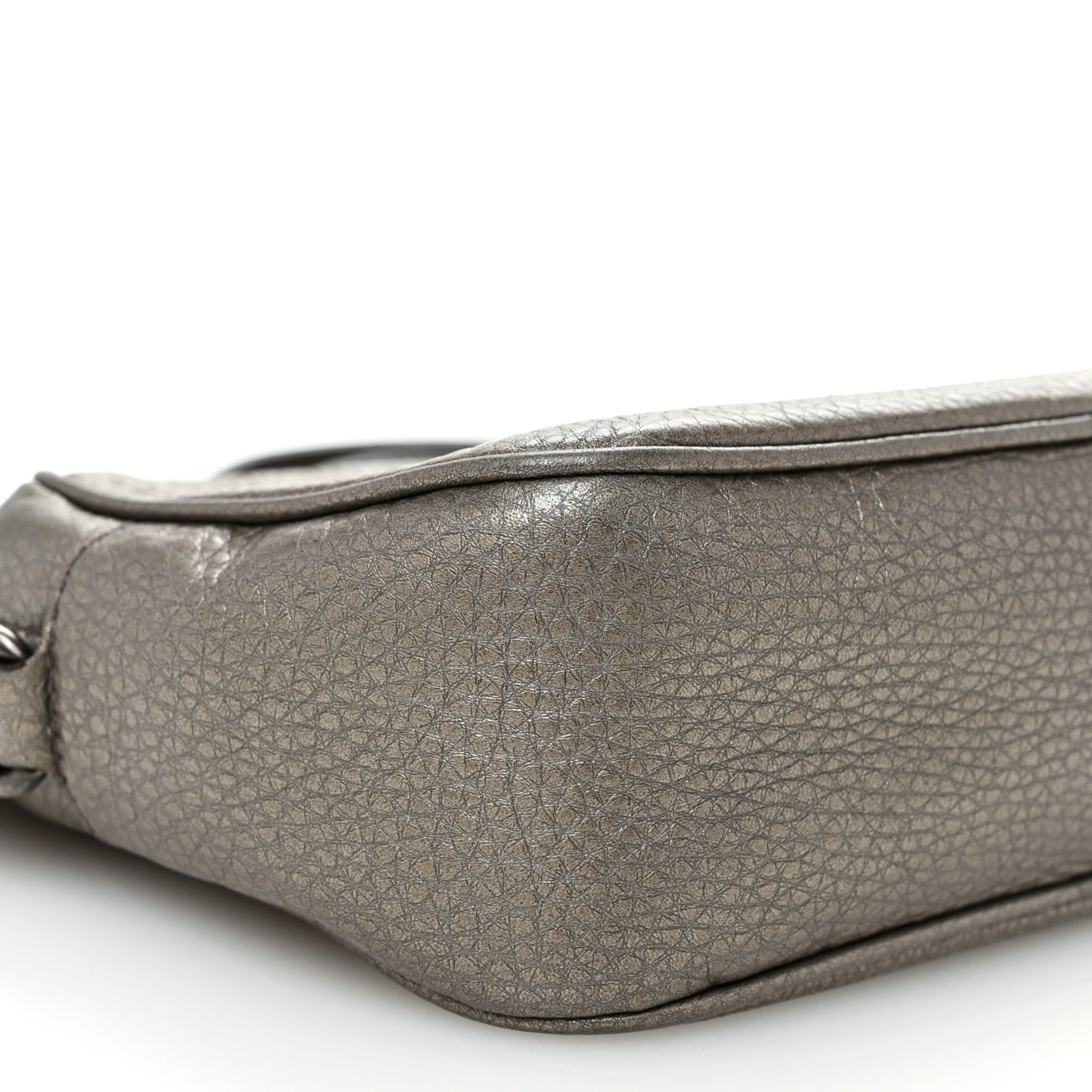 Metallic Cellarius Calfskin Small Soho Disco Bag Sasso