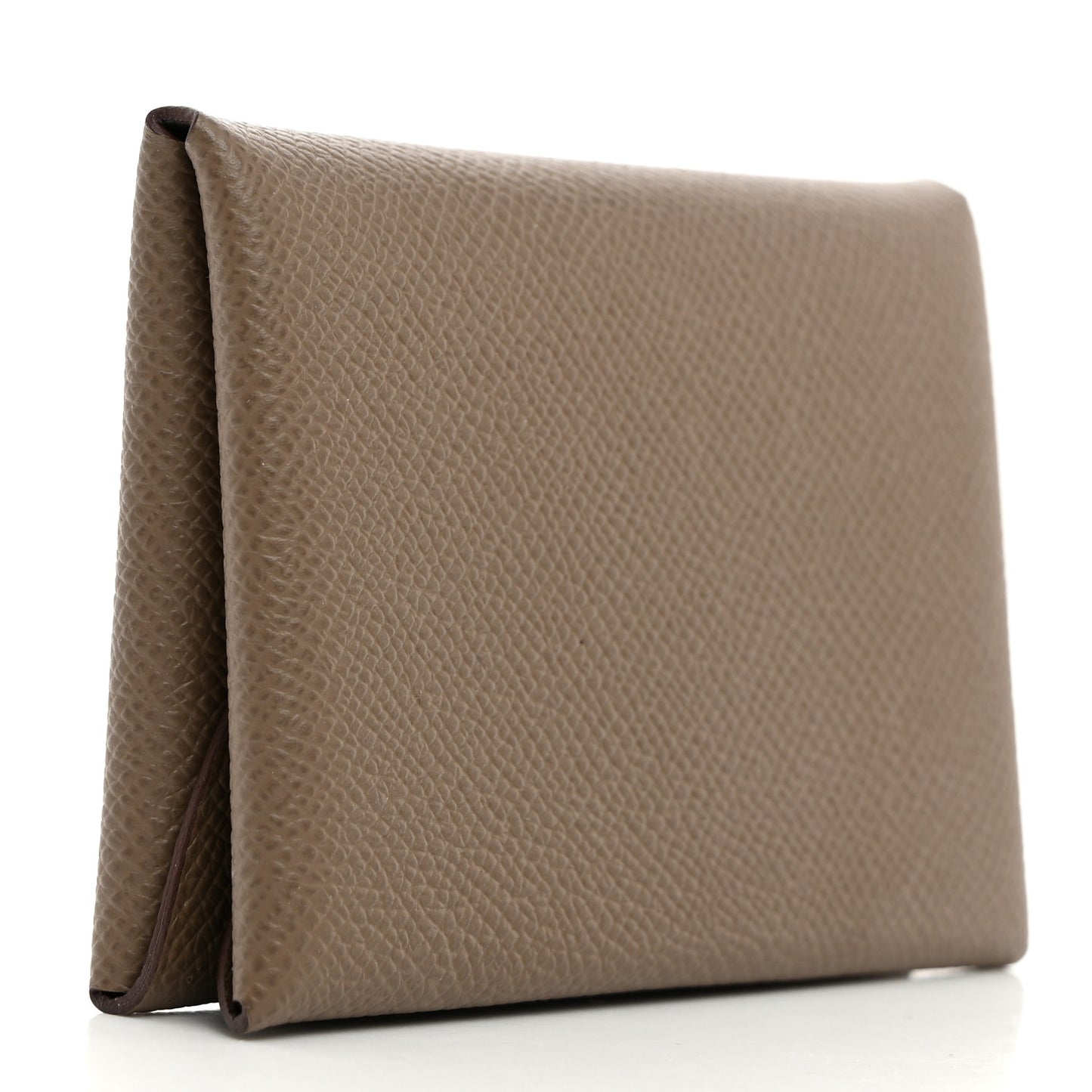 Epsom Calvi Duo Card Case Etoupe