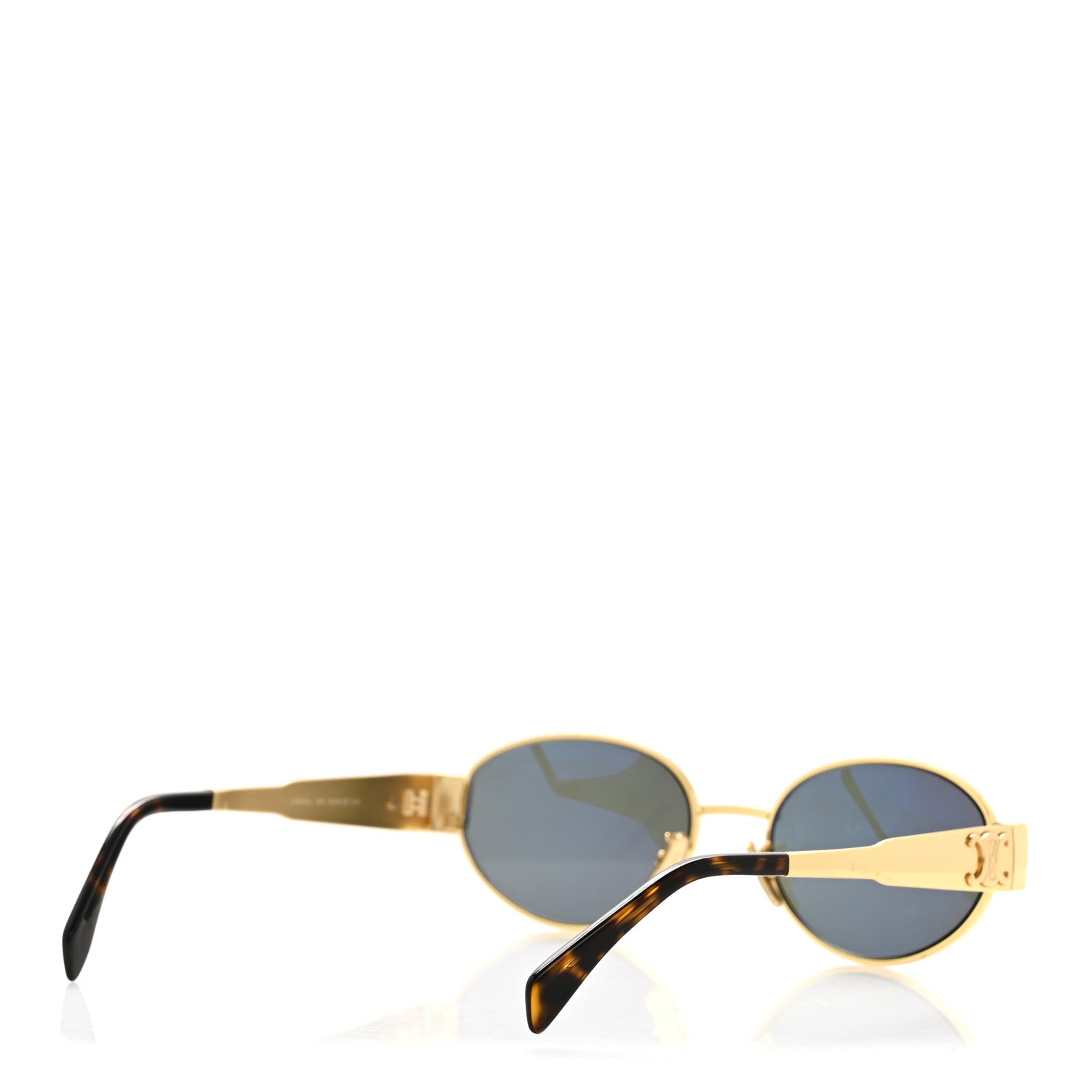 Celine Metal Triomphe 01 Sunglasses CL40235U Gold Green 4 of 8