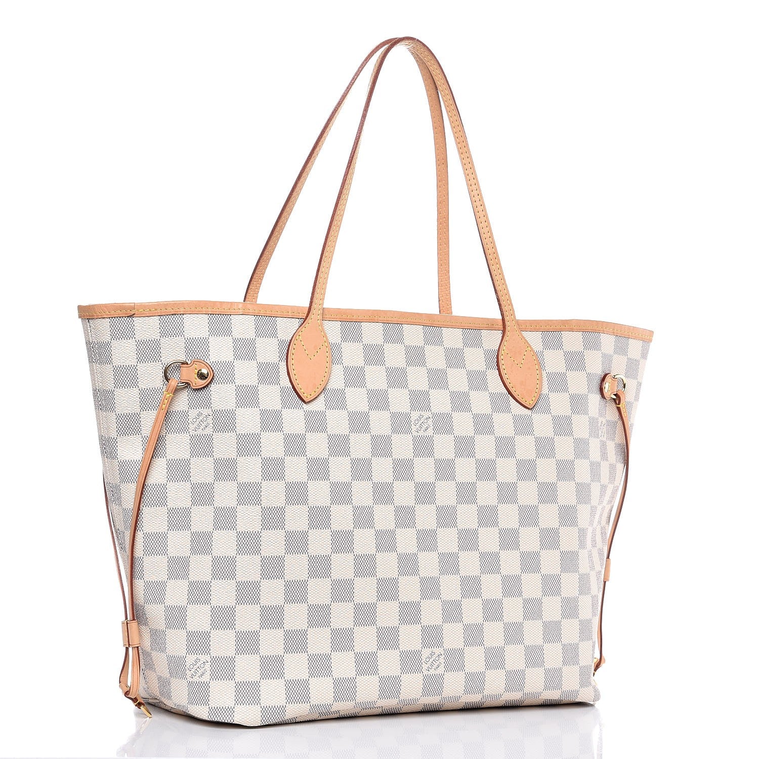 Louis Vuitton Damier Azur Neo Neverfull MM Rose Ballerine 3 of 11