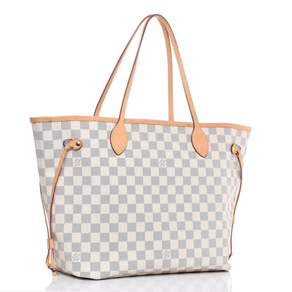 Louis Vuitton Damier Azur Neo Neverfull MM Rose Ballerine 3 of 11