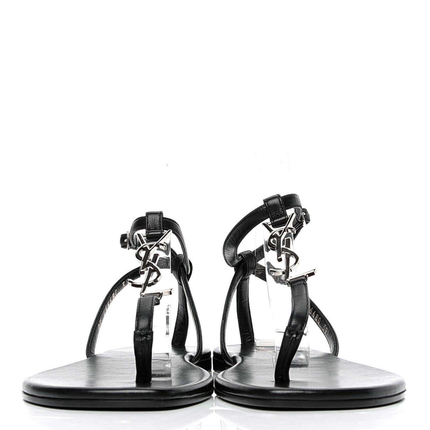 Patent Calfskin Nu Pieds 05 Sandals 39 Black
