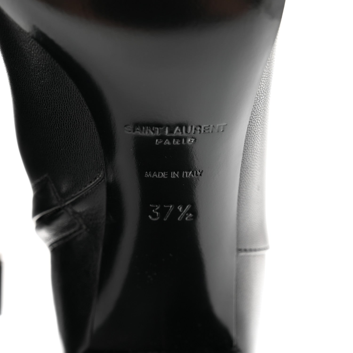 Saint Laurent Nappa Vendome Loulou Ankle Zip Boot 37.5 Black 7 of 9