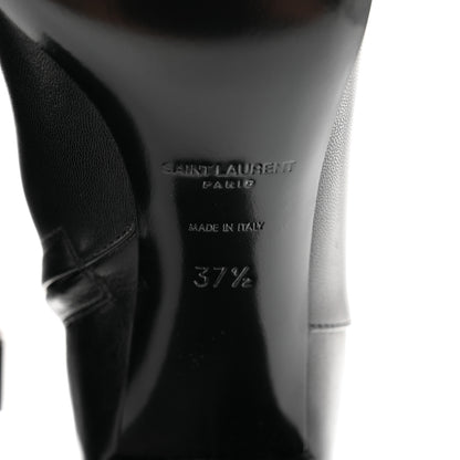 Saint Laurent Nappa Vendome Loulou Ankle Zip Boot 37.5 Black 7 of 9
