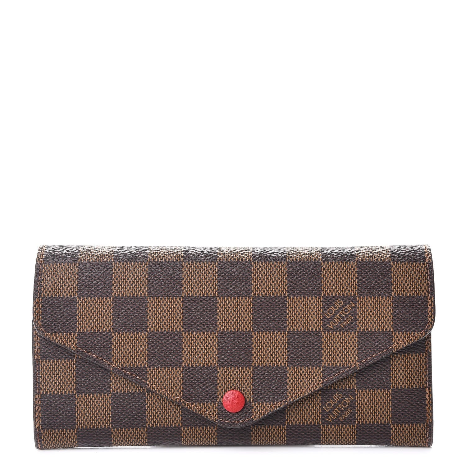 Louis Vuitton Damier Ebene Josephine Wallet Red 1 of 10