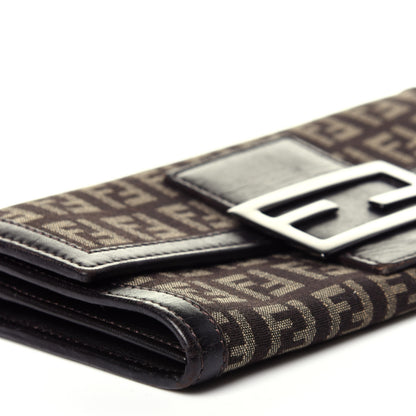Fendi Zucchino Forever Continental Wallet Brown 9 of 12