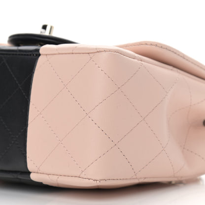 Chanel Lambskin Quilted Mini Square Flap Light Beige Black 8 of 9