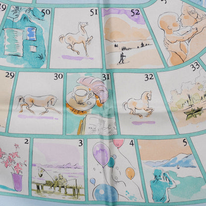 Hermes Silk Le Jeu des Petits Bonheurs Scarf 90 5 of 6