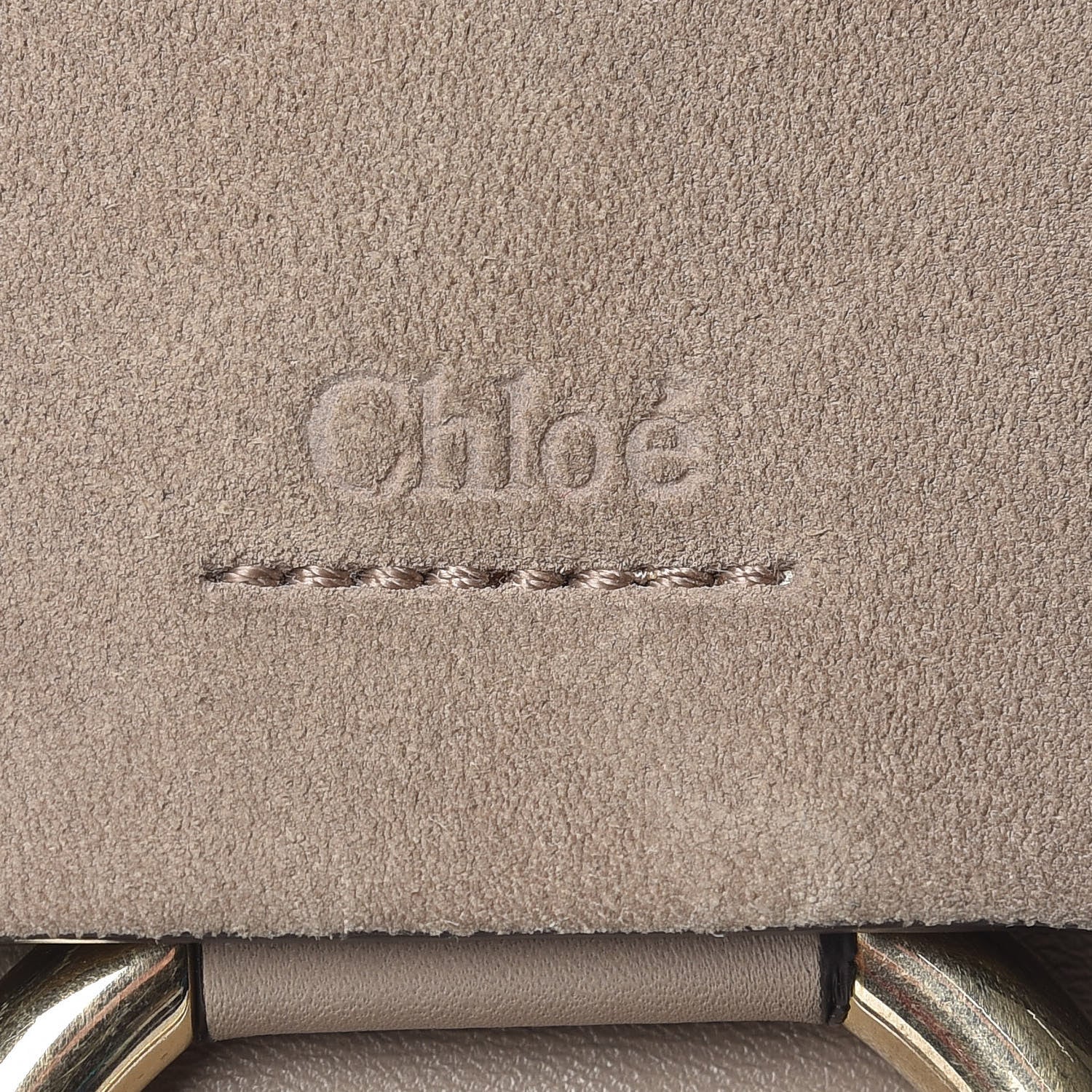 Chloe Suede Calfskin Small Faye Shoulder Bag Motty Grey 18 of 22