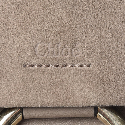 Chloe Suede Calfskin Small Faye Shoulder Bag Motty Grey 18 of 22