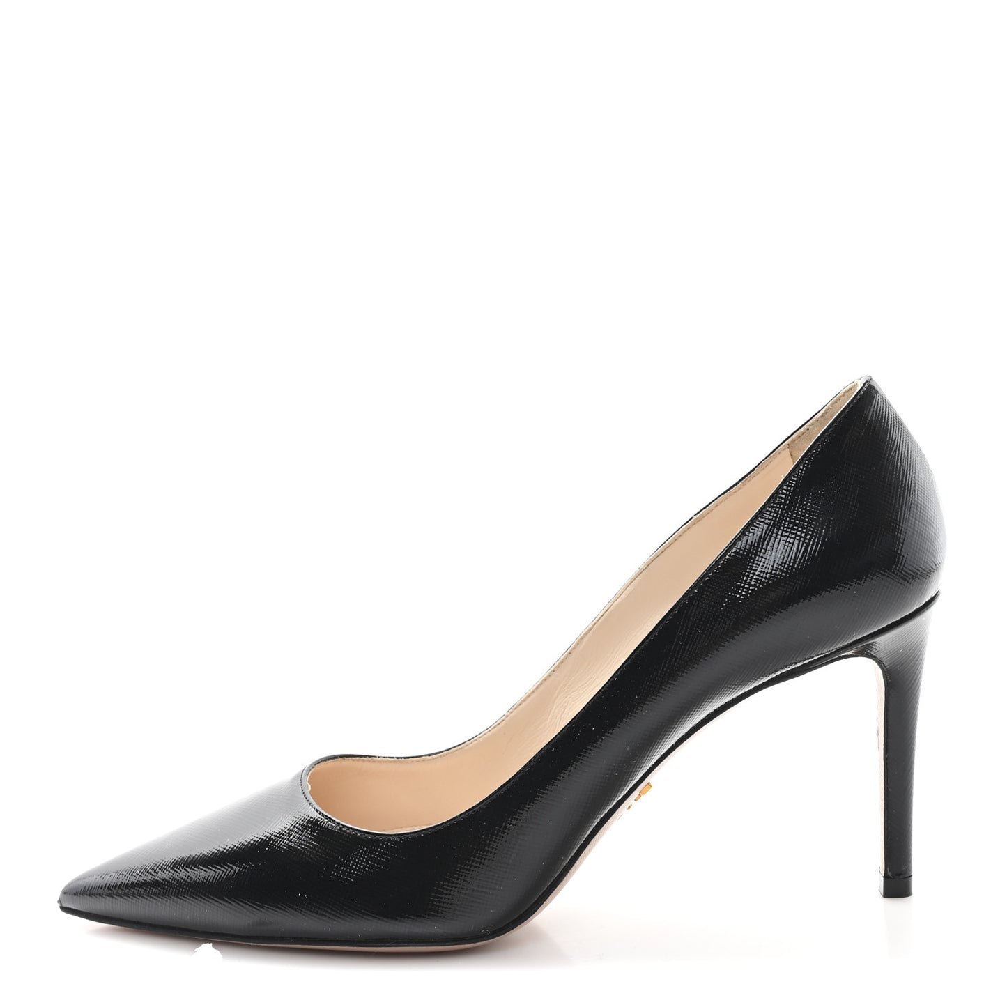 Saffiano Patent Pumps 39 Black