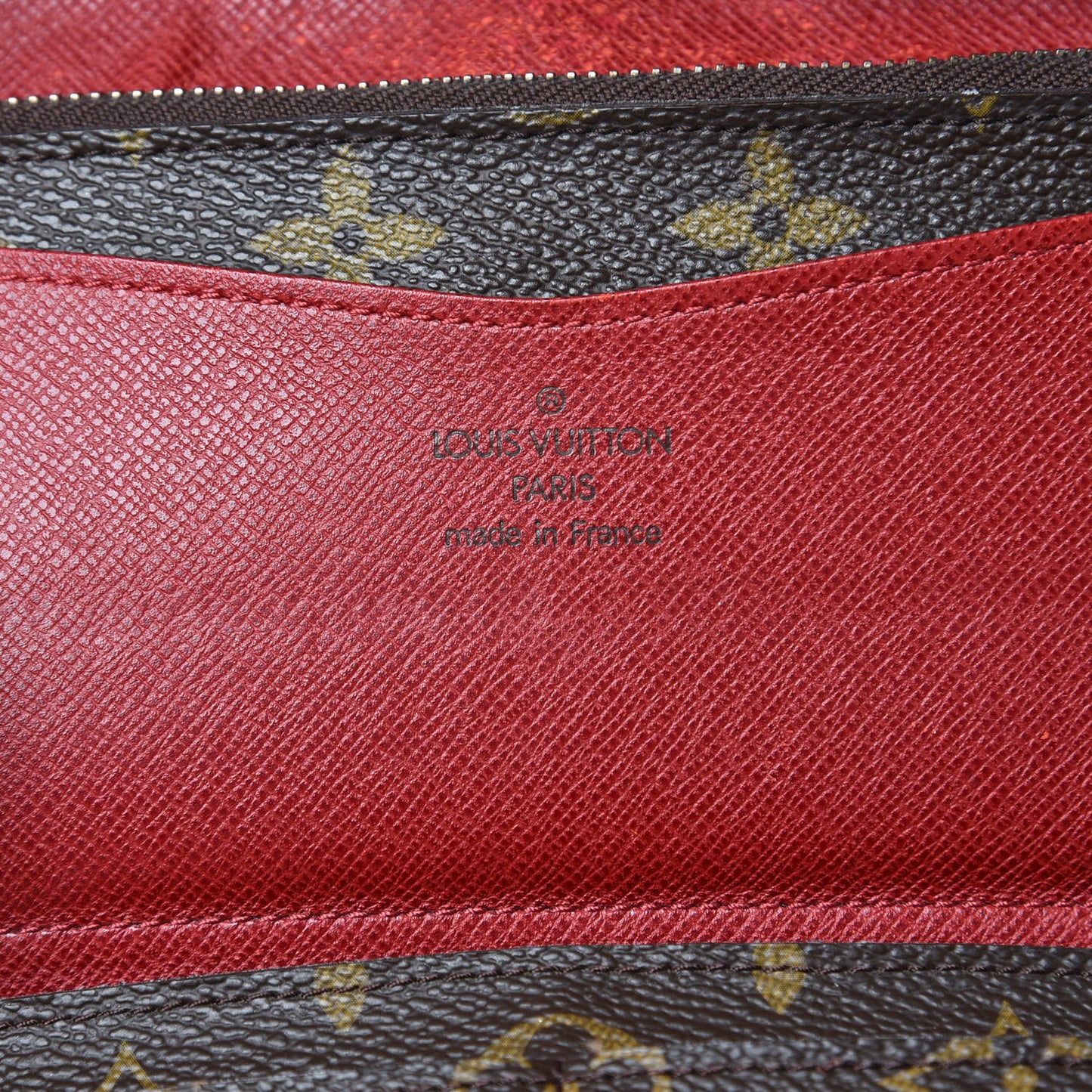 Monogram Josephine Wallet Red