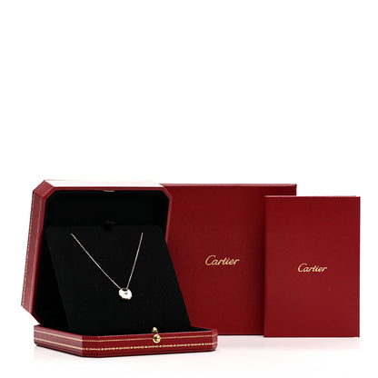 Cartier 18K Yellow Gold Diamond Mother of Pearl XS Amulette de Cartier Pendant Necklace 5 of 5