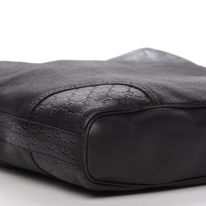 Gucci Calfskin Guccissima Trim Large Signoria Hobo Black 6 of 9