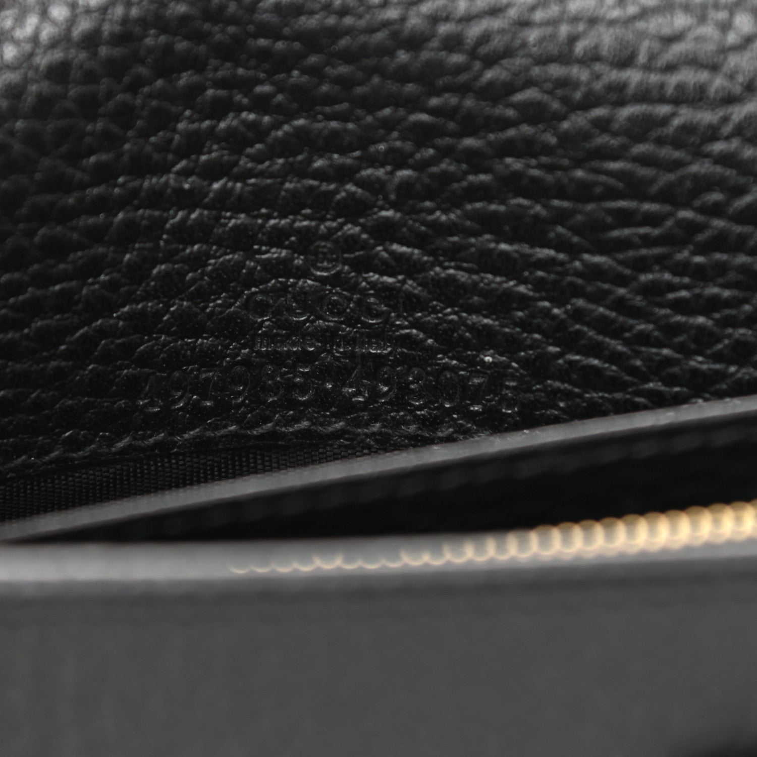 Gucci Calfskin Mini GG Marmont Chain Wallet Black 7 of 12