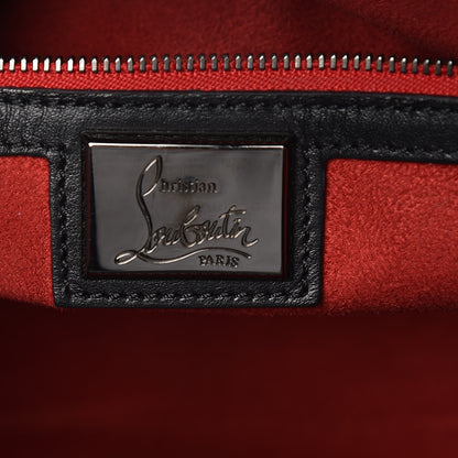 Christian Louboutin Grained Calfskin Studded Large Eloise Satchel Black 6 of 17