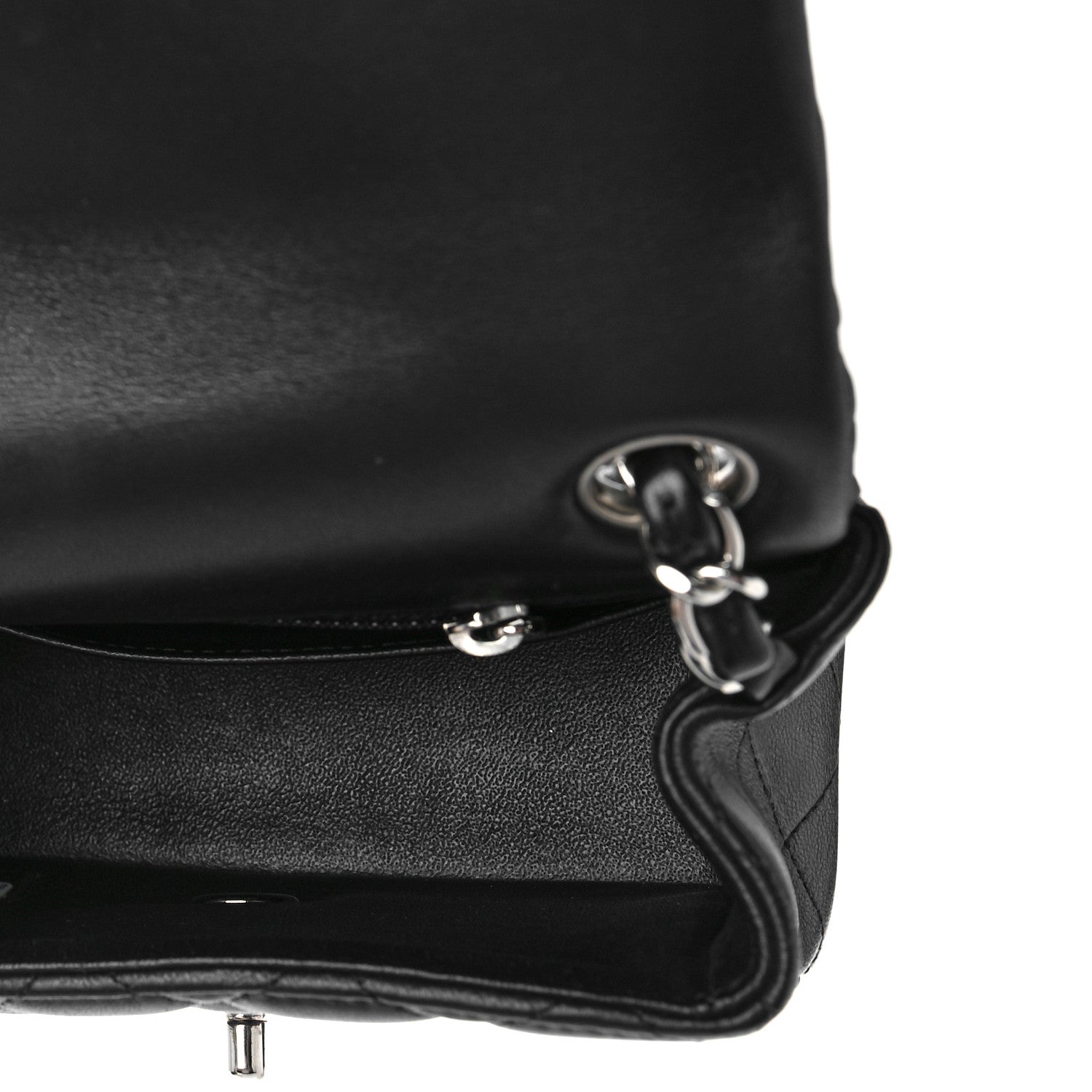 Chanel Lambskin Quilted Mini Square Flap Black 5 of 10