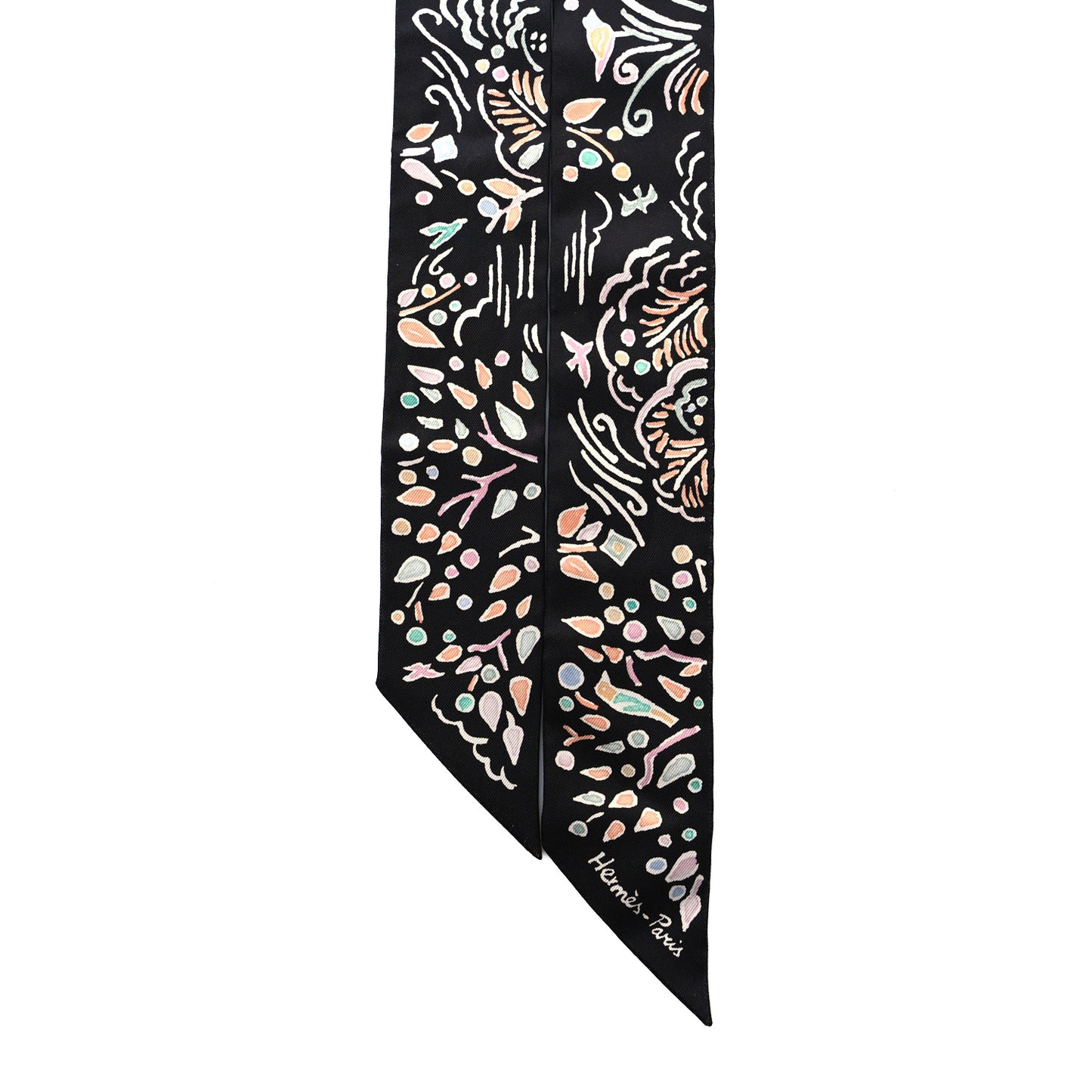Silk Isola Di Primavera Twilly Black Vert Rose