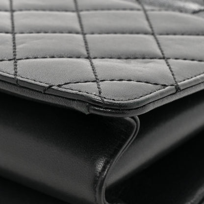 Chanel Sheepskin Quilted Beauty Lock Flap Black 15 of 19
