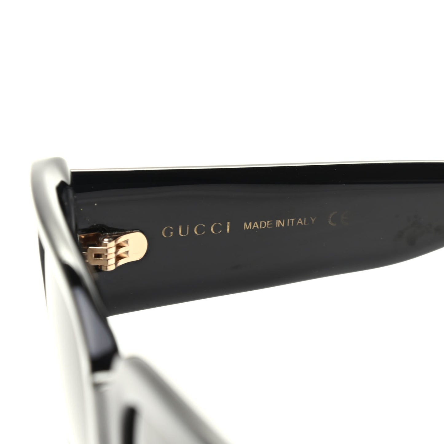 Acetate Square Frame Sunglasses GG0141S Black