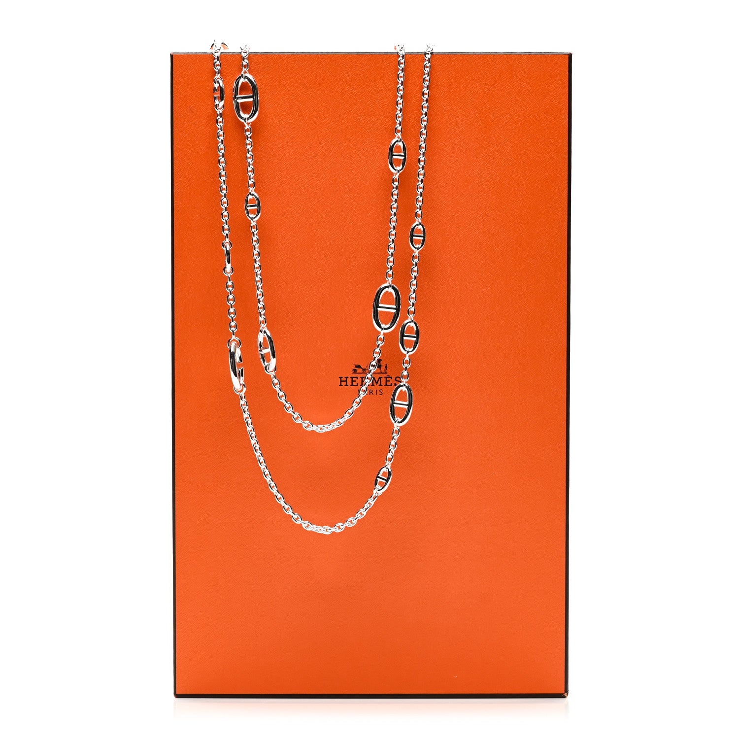 Hermes Sterling Silver Farandole Necklace 160 6 of 6