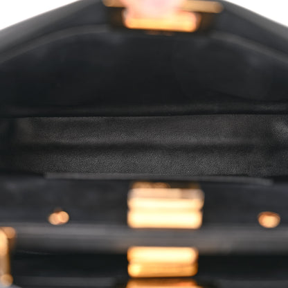 Fendi Nappa Mini Peekaboo Iconic Satchel Black 6 of 11