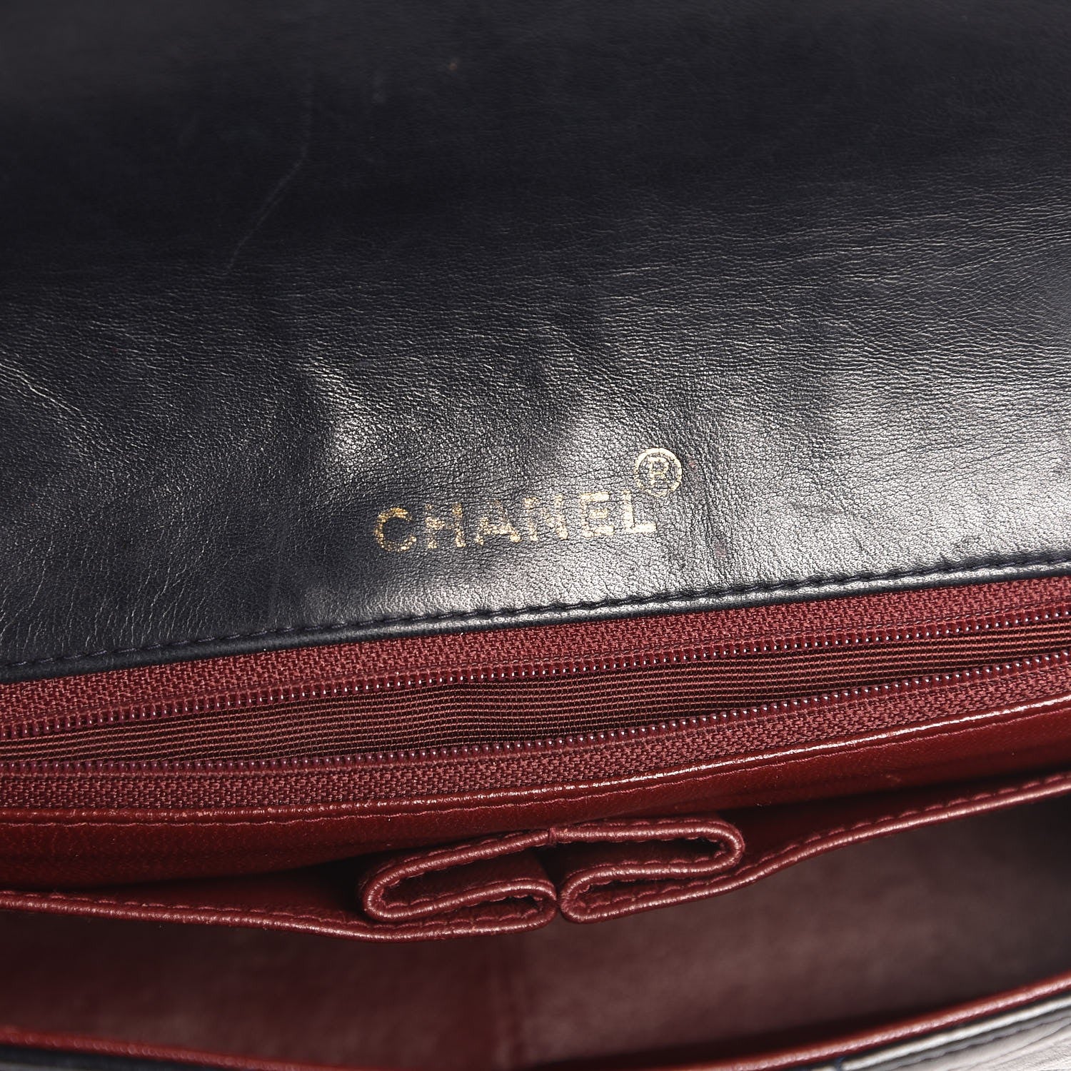 Chanel Lambskin Quilted Small Single Flap Navy 6 of 8