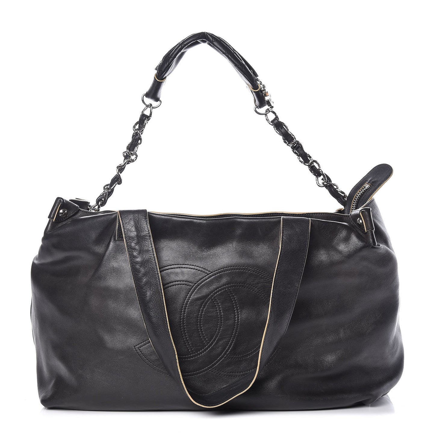 Calfskin CC Duffel Bag Black