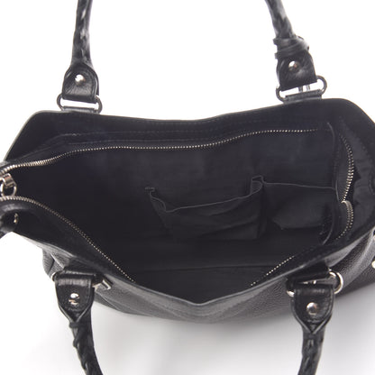 Balenciaga Chevre Silver Metallic Edge Hardware Town Black 6 of 13