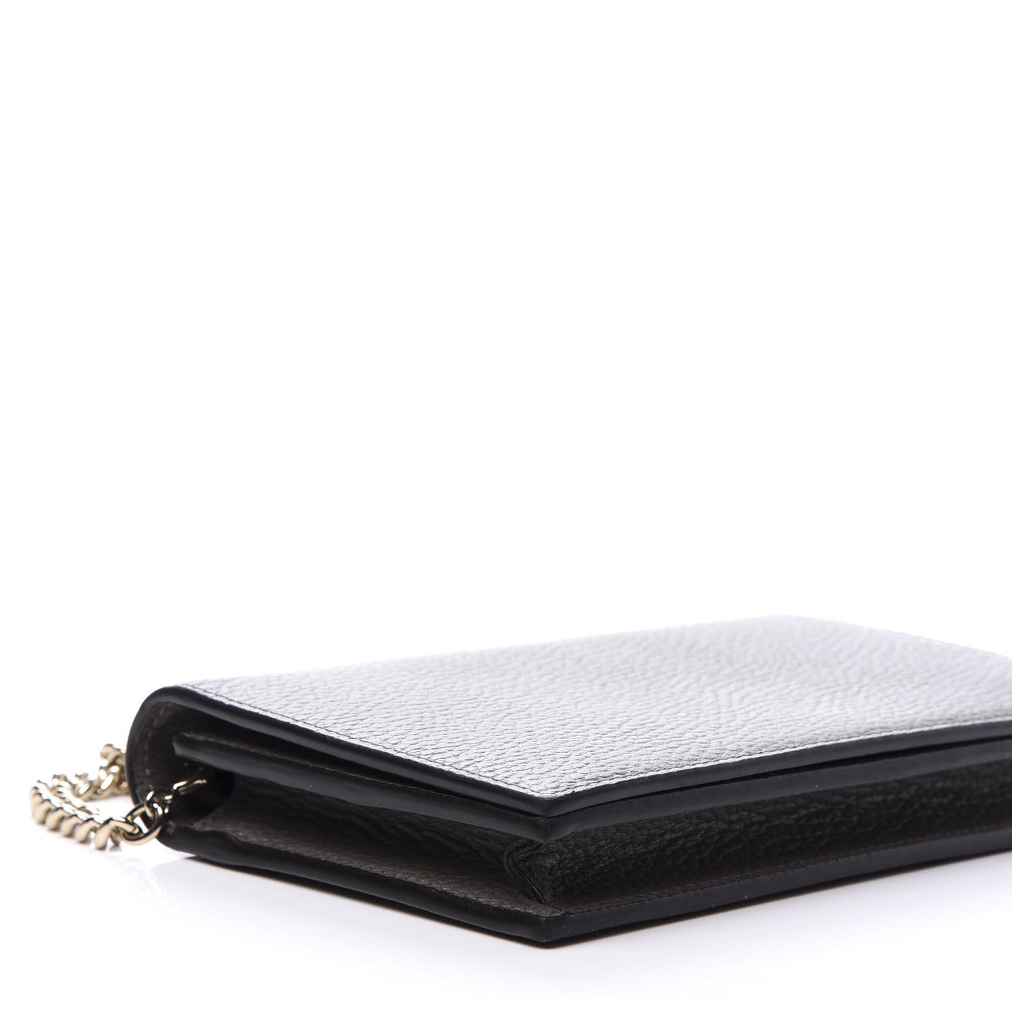 Dollar Calfskin Medium Betty Chain Wallet Loess