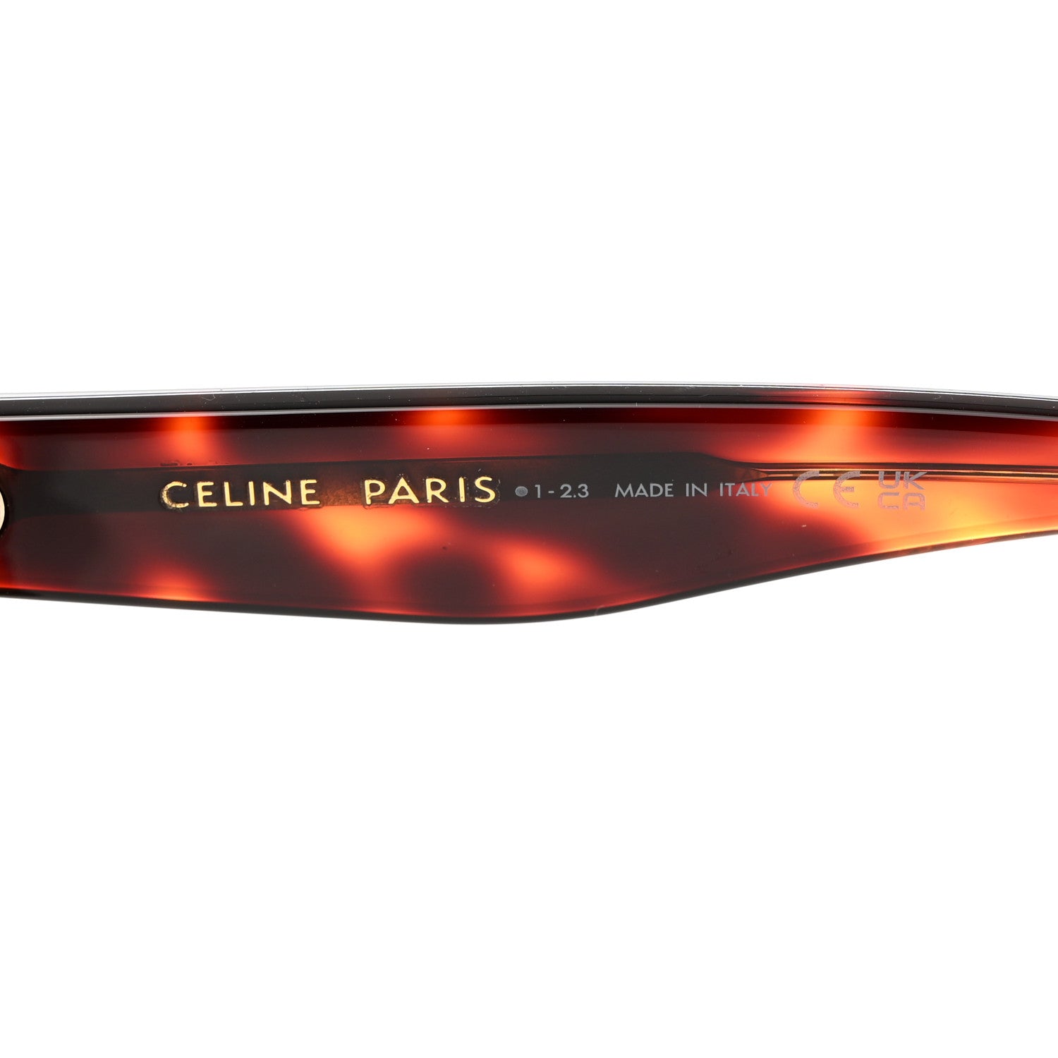 Celine Acetate Round Eye Sunglasses CL4003IN Havana Black 6 of 7